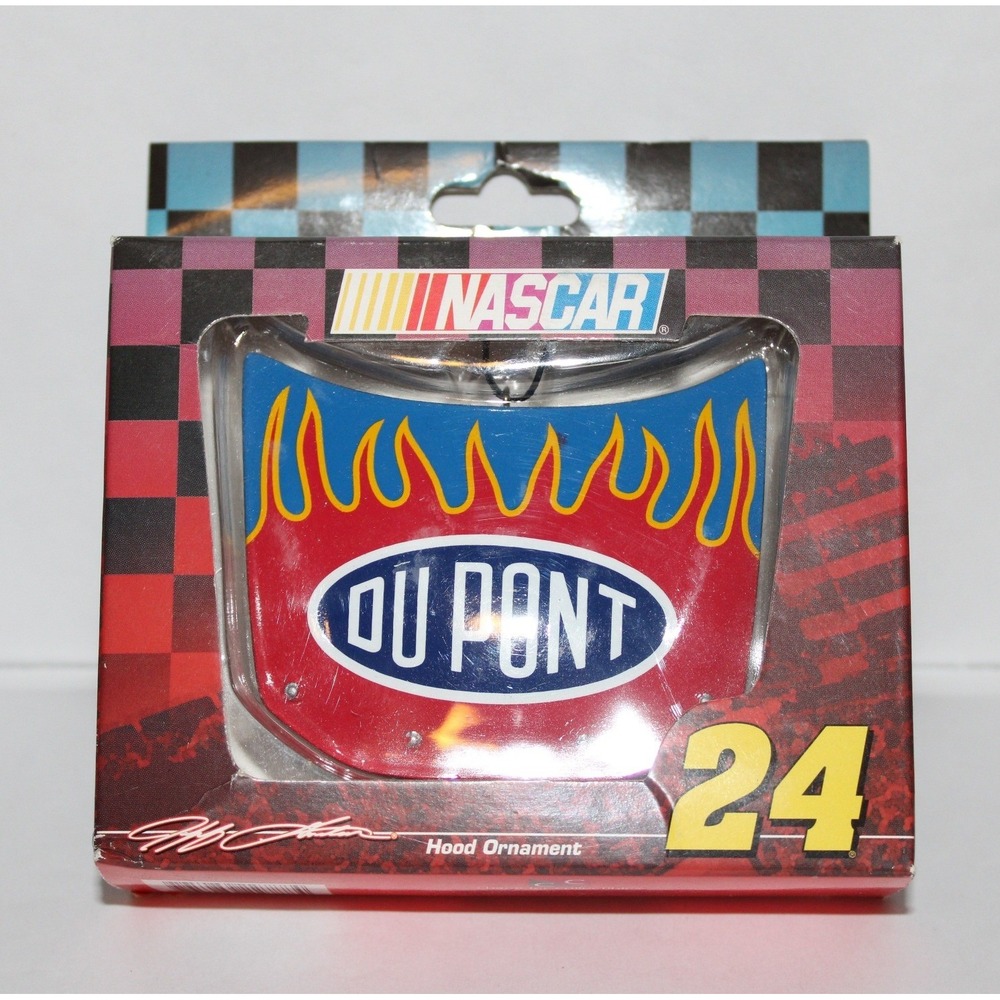 NASCAR Jeff Gordon 24 DuPont Hood Ornament Character Collectibles Vintage 2004